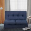 Floor Couch And Sofa Folding Chaise Lounge - Navy Blue - Image 6