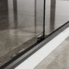Double Sliding Glass Shower Door Aluminum Framed Enclosure Sgcc Clear Tempered Glass - Matte Black - Image 6