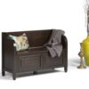 Connaught - Entryway Storage Bench - Dark Chestnut Brown - Image 9
