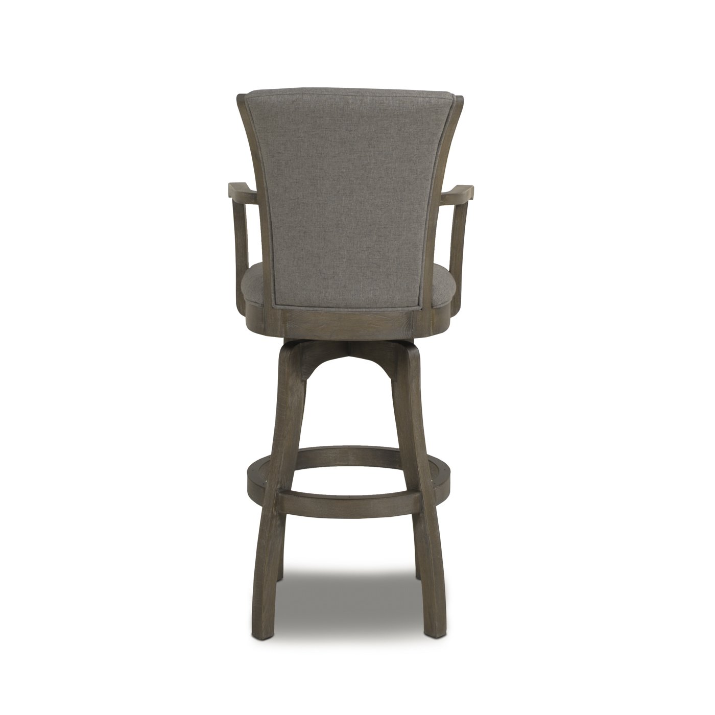 Williams - Swivel Bar Stool With Armrests - Heathered Gray - Image 11