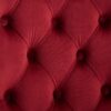 Classic Velvet Dining Chairs, High-End Tufted Solid Wood Contemporary Velvet Upholstered Dining Chair With Wood Legs Nailhead (Set of 2) - Burgundy - Image 9