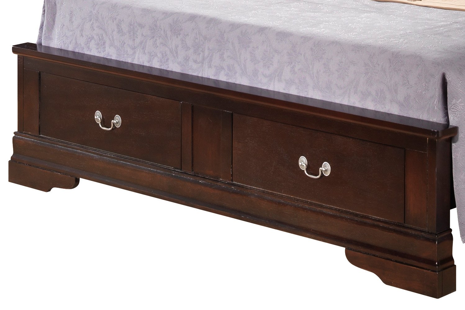Louis Phillipe - Full Panel Storage Bed - Cappuccino - Image 2
