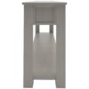 Hearth & Haven Clara - Console Table With Storage Drawers And Bottom Shelf Wash - Gray Wash - Image 10