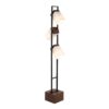 Bento - Contemporary Floor Lamp - Black / Walnut / White - Image 2