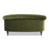 La Rosa - Victorian Chesterfield Loveseat - Olive Green - Image 6