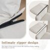 Minimalist Sofa 800Lbs Down Filled, Multiple Colors, Chenille, Living Room & Bedroom - Beige - Image 13