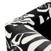 Luxury Storage Ottoman With Floral Patterned Fabric, Soft Close Hinges, Multi Functional Footrest & Seat - Black Floral / White - Image 11