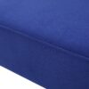 Contemporary Loveseat With Upholstered Fabric And Birch Wood Legs - Navy Blue - Image 15
