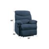 Arcadia - Woven Motion Recliner - Blue - Image 3