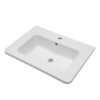Rectangular Single Vanity Top With 1 Faucet Hole And Overflow, 28 X 19" - White - Image 9