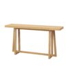 Console Table Stylish Rectangular Entryway Table Outdoor Console Table For Patio Sturdy Construction Hall Table - Natural - Image 8