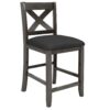 5 Pieces Counter Height Rustic Farmhouse Dining Room Wooden Bar Table Set With 2 Stools And 2 Chairs - Gray - Image 21