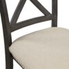 5 Pieces Dining Table And Chairs Set For 4 Persons, Kitchen Room Solid Wood Table With 4 Chairs - Gray - Image 13