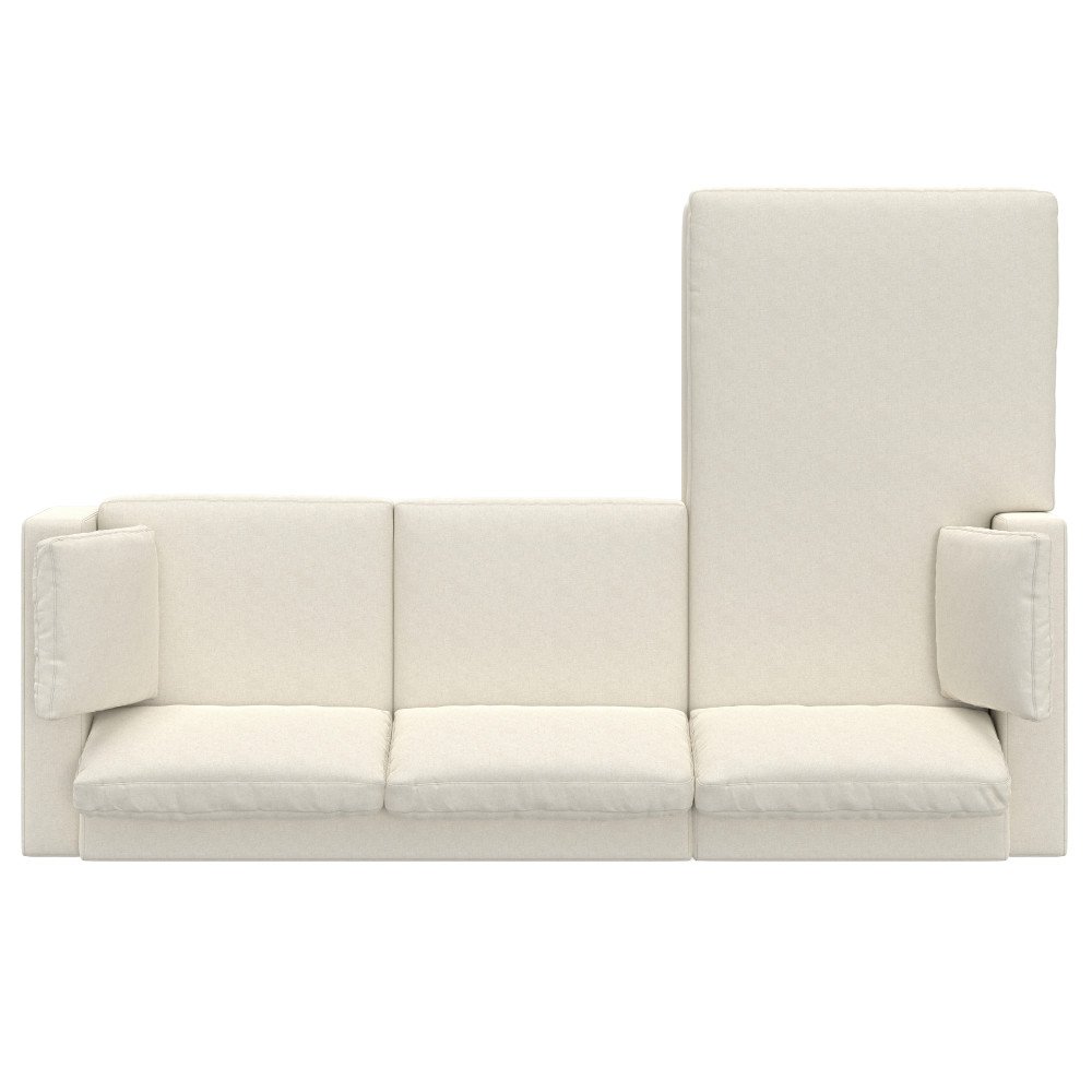 Charlie - Deep Seater Left Sectional Sofa - Cream - Image 15
