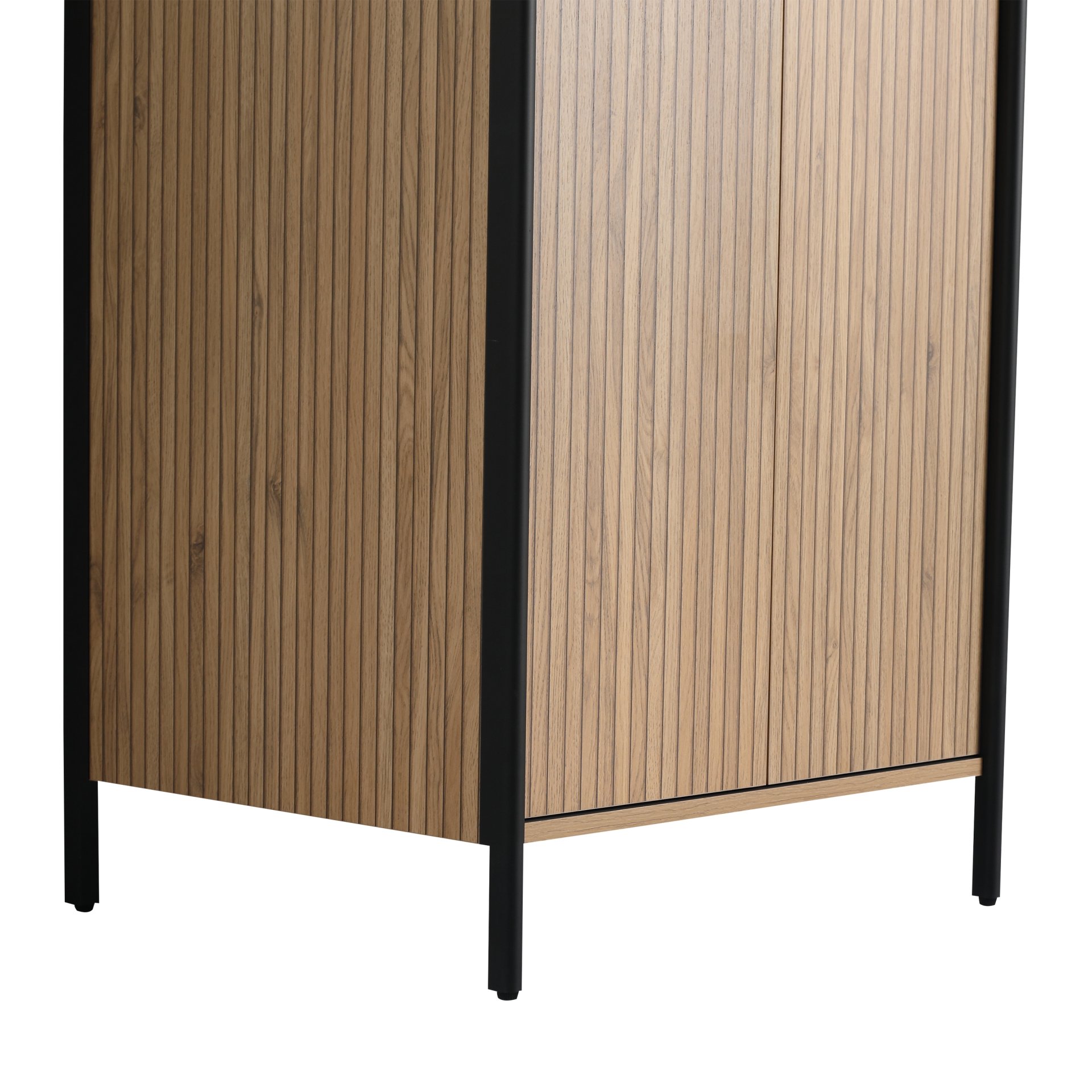 Modern Style Freestanding Bathroom Vanity With Adjustable Shelves, Excluding Sink - Light Coffee - Image 9