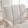 360° Swivel Accent Chair With Armrests, Comfy Lounge Chair - Beige - Image 9