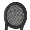 French Country Dining Chair (Set of 2) With Cane Backrest - Black - Image 12