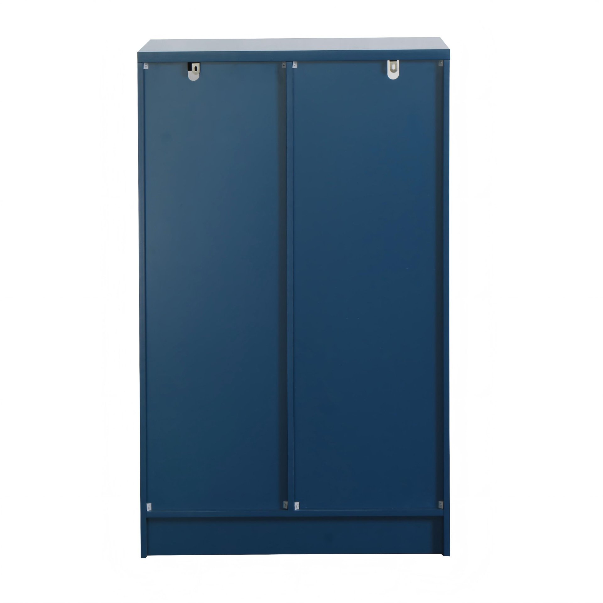 Painted Cabinet With Glass Doors, Drawer, And Open Storage Space For Bedroom And Living Room - Navy Blue - Image 24