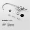 Modern Design Lead Free Drinking Water Faucet - Brushed Nickel - Image 7