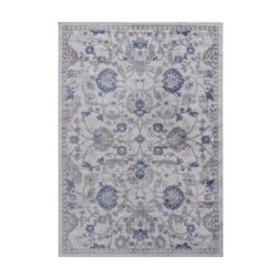 Marfi - 5' X 7' Oriental Area Rug - Blue / Silver