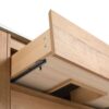 Modern 36" Wall Mounted Bathroom Vanity With Ceramic Sink And Storage Rack, 2 Soft Close Drawers - Imitative Oak - Image 19
