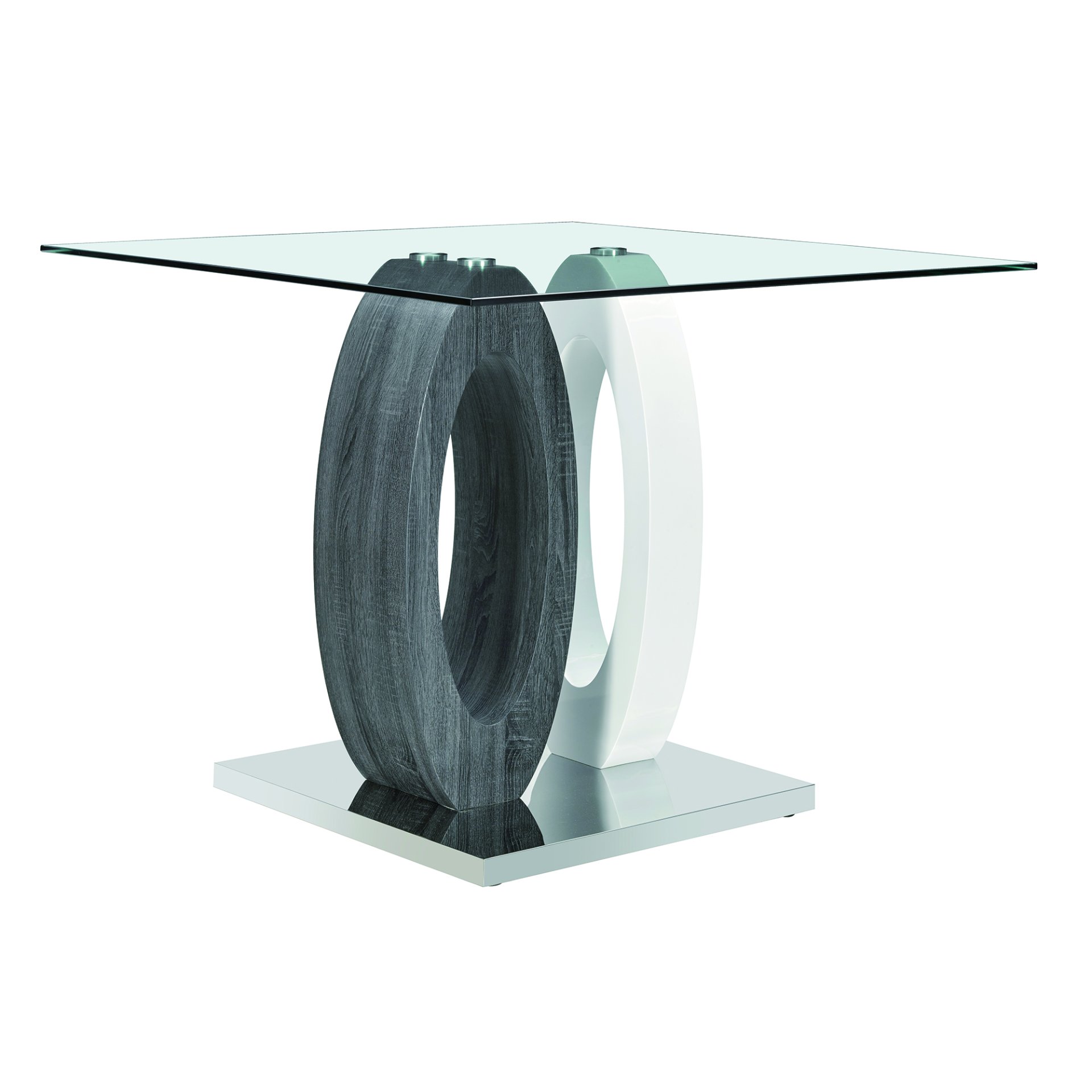 Royce - Square Bar Table - White / Gray - Image 7