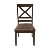 Farmhouse Style Indoor Wood Dining Set With 6 Chairs And Dining Table - Brown - Image 13