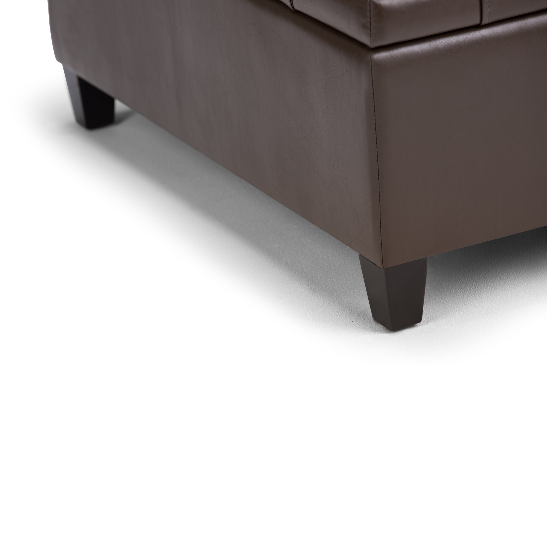 Harrison - Coffee Table Storage Ottoman - Chocolate Brown - Image 6
