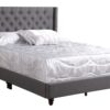 Full Upholstered Bed - Gray - Image 8