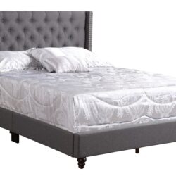 Full Upholstered Bed - Gray