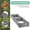 Over Ground Raised Garden Bed Large Long Planter Box - Gray - Image 2