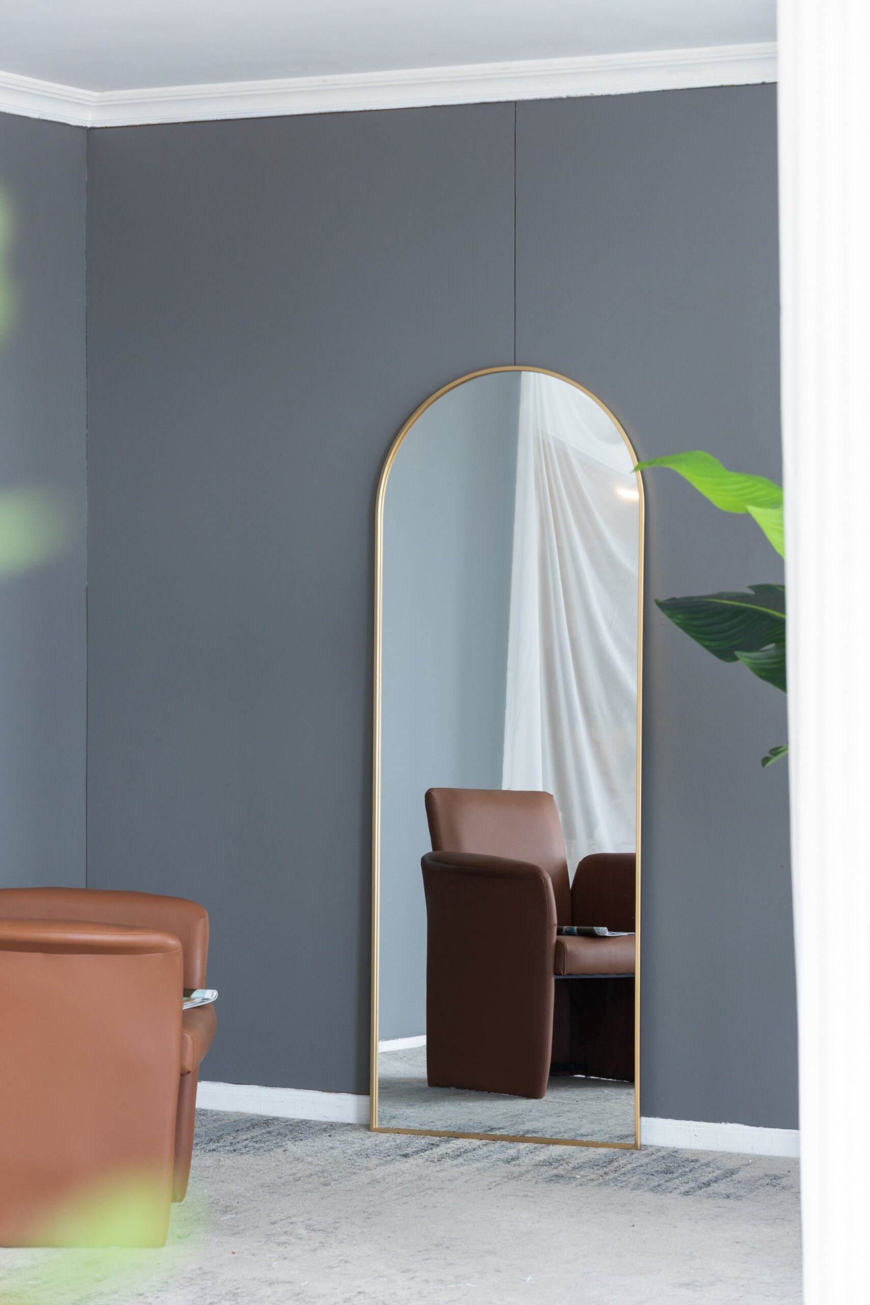 Celine Arch Body Mirror - Gold - Image 5