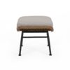 Outdoor Modern Boho Wicker Ottoman With Cushions (Set of 2) - Beige / Brown - Image 9