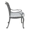 Indoor Outdoor Aluminum Dining Chair With Cushion - Golden Gauze - Image 2