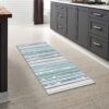 Sphinx - Indoor & Outdoor Washable Non - Slip Runner Rug - Beige / Blue - Image 2