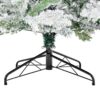 7Ft Snow Flocked Hinged Artificial Christmas Tree With Fluffy Branches And Snow Tips - White - Image 7