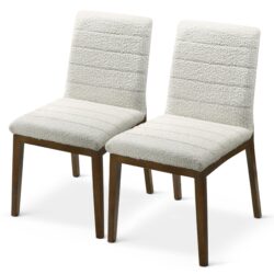 Ines - Dining Chair (Set of 2) - Brown / White
