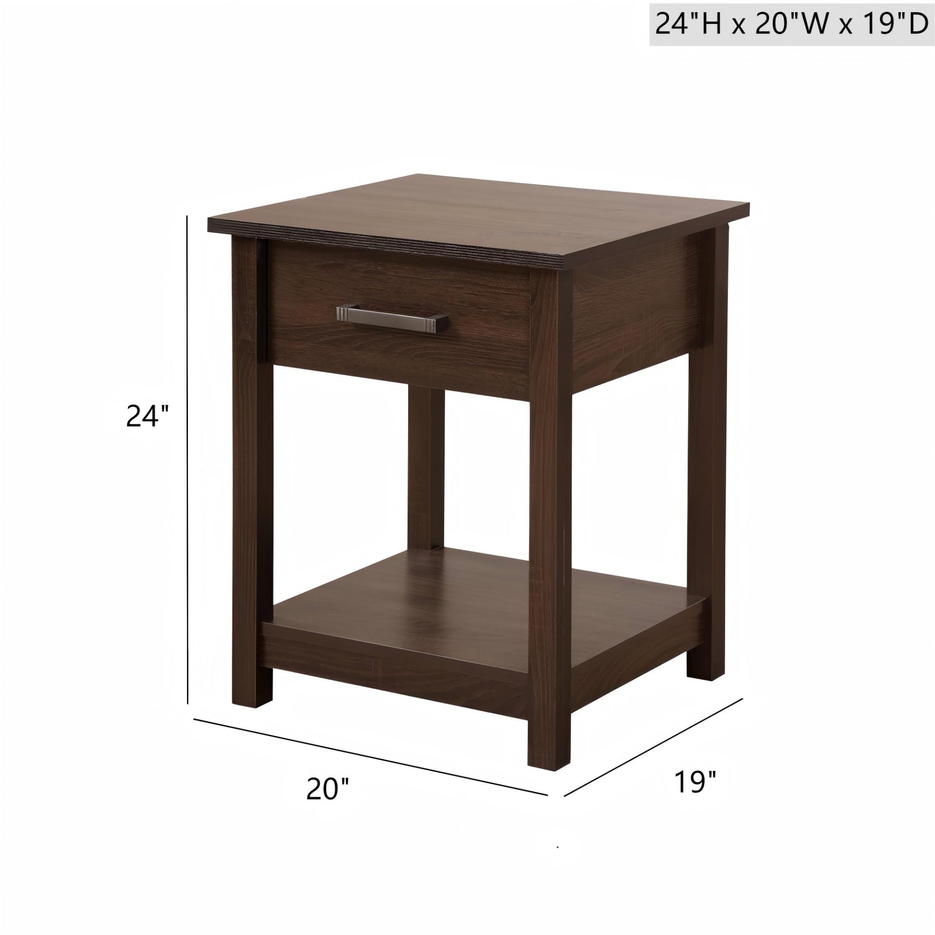 Salem - Nightstand - Wenge - Image 3
