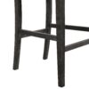 Bar Stools (Set of 2), Rubber Wood Frame, Retro Bar Chairs Suitable For Kitchen Island - Black / Gray - Image 14