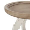French Country Style Accent Table With Hourglass Design - Natural - Image 10