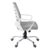 Office Chair, Adjustable Height, Swivel, Ergonomic, Armrests, Contemporary Stylish - White - Image 4