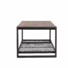Console Coffee Table With Reclaimed Wood Finish, For Living Room - Natural - Image 6