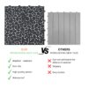 Interlocking Deck Tiles Plastic Waterproof Outdoor All Weather Anti-Slip Bathroom Shower Balcony Porch Strong Weight Capacity Upto 440 Lbs, Pebble Stone Pattern Pack Of 60 - Black - Image 9