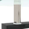 Rectangle Coffee Table, Modern Side Center Tables For Furniture - Clear / Black - Image 8