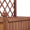 Raised Garden Bed With Trellis 2 Pack, Outdoor Planter Box & Plant Stand With Climbing Racks - Brown - Image 11