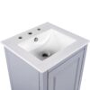 Modern 20.3" Bathroom Vanity With Sink And Functional Storage - Gray - Image 21