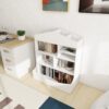Children's Multi-Functional 7 Shelf Bookcase, Storage Display, Rack, Organizer - White - Image 3