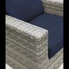Club Chair (Set of 2) - Brown Gray / Navy Blue - Image 4