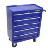 5 Drawers Multifunctional Tool Cart With Wheels - Blue - Image 6