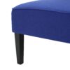 Contemporary Loveseat With Upholstered Fabric And Birch Wood Legs - Navy Blue - Image 14